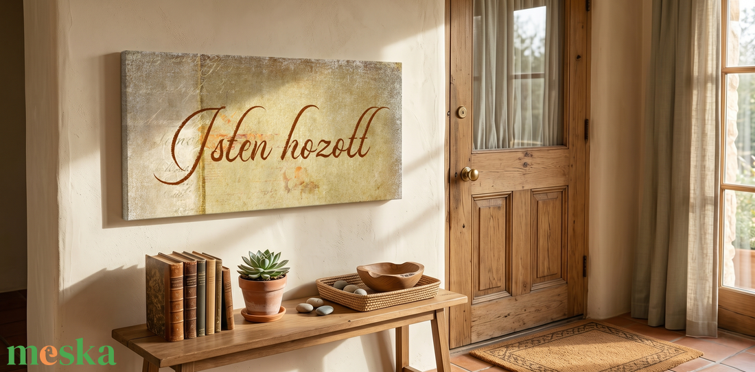 Isten hozott 40x20 cm fa tábla vagy vászonkép különböző méretben - otthon & életmód - dekoráció - kép & falikép - táblakép - Meska.hu