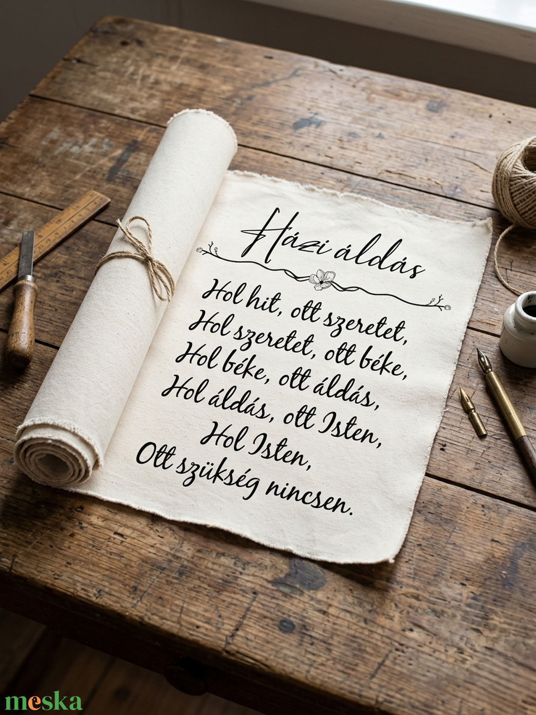 Házi áldás - vászonkép különböző méretben - otthon & életmód - dekoráció - kép & falikép - vászonkép - Meska.hu