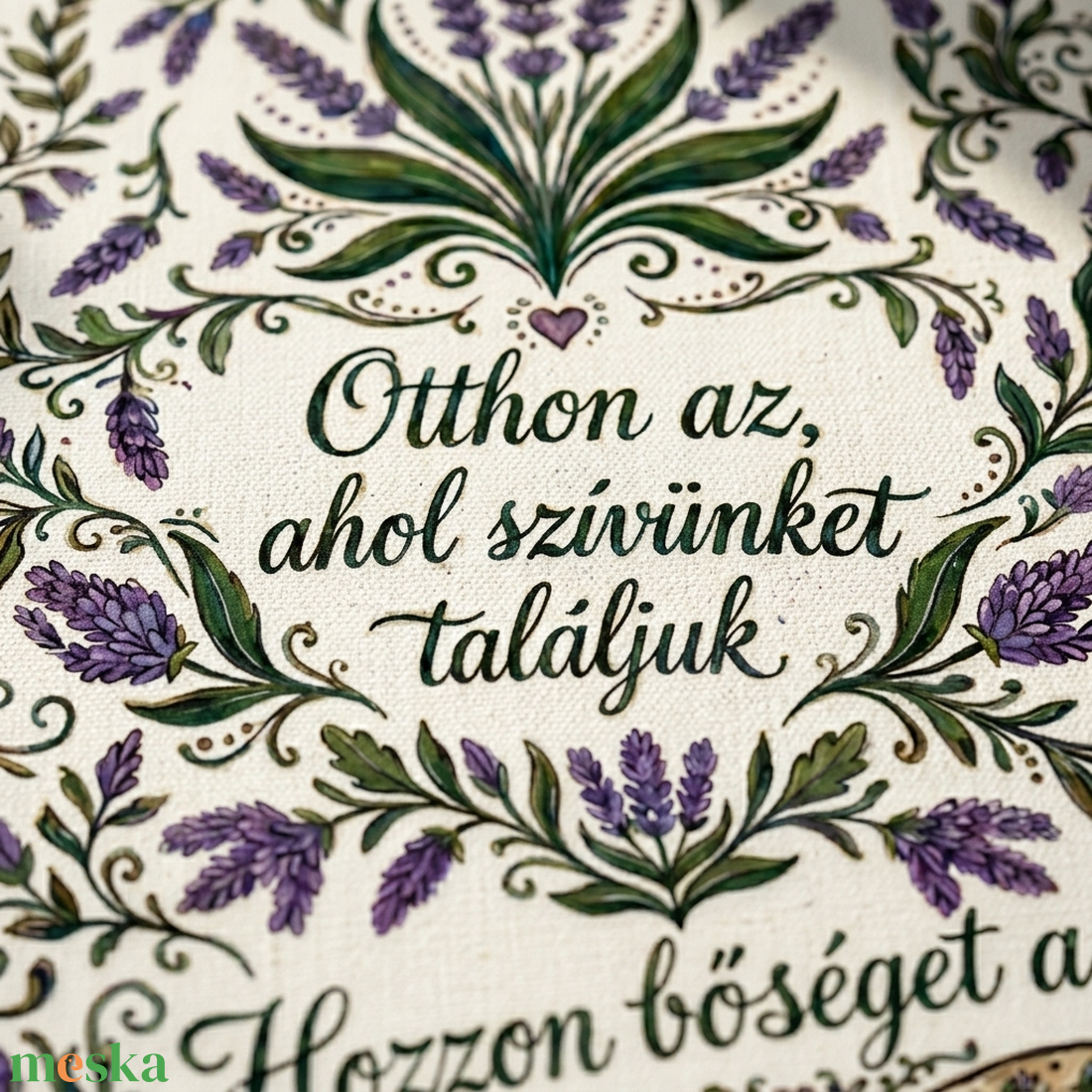 Otthon az ahol szívünket találjuk - vászonkép különböző méretben - otthon & életmód - dekoráció - kép & falikép - táblakép - Meska.hu