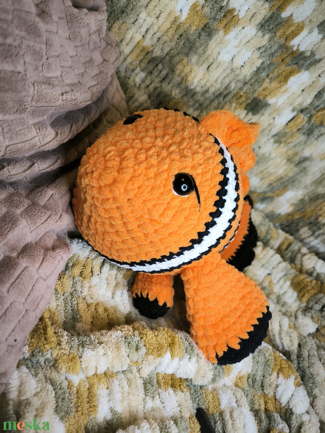 Horgolt óriás bohóchal - játék & sport - plüssállat & játékfigura - hal - Meska.hu