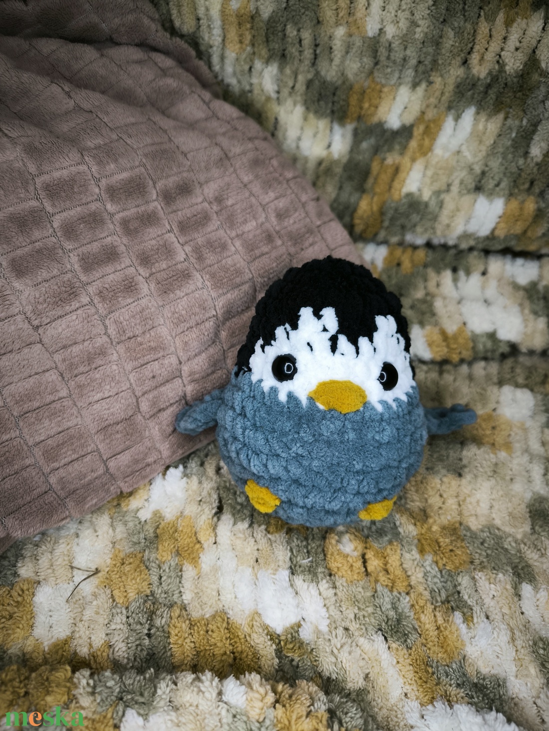 Mini pingvin - játék & sport - plüssállat & játékfigura - madár - Meska.hu