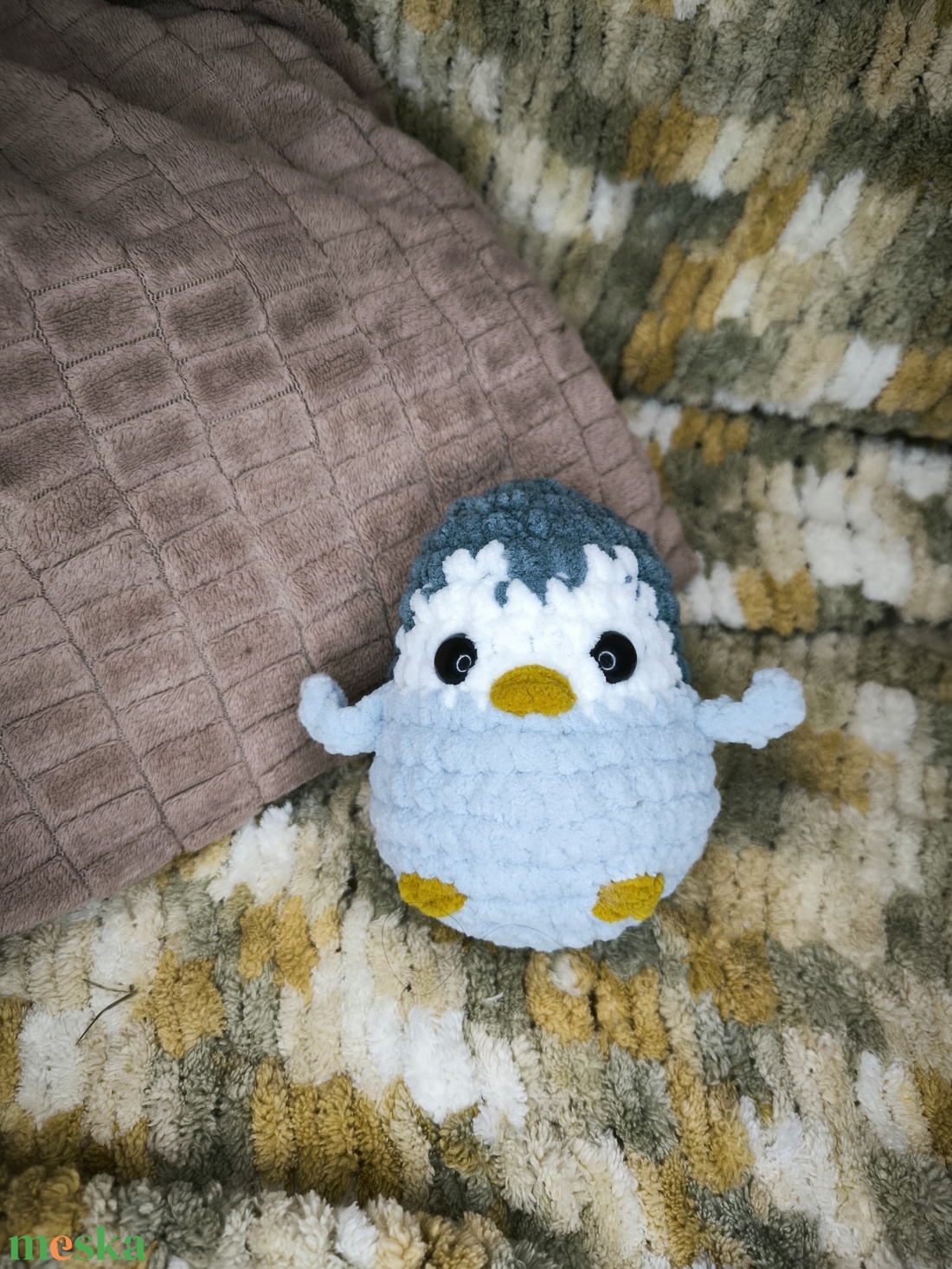 Mini pingvin - játék & sport - plüssállat & játékfigura - madár - Meska.hu