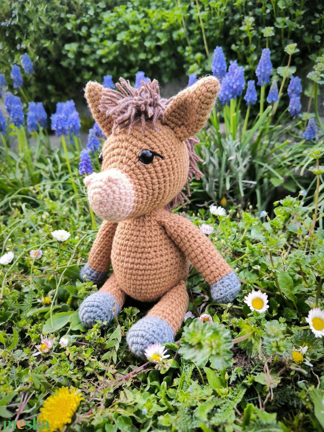 Horgolt ló - játék & sport - plüssállat & játékfigura - ló - Meska.hu