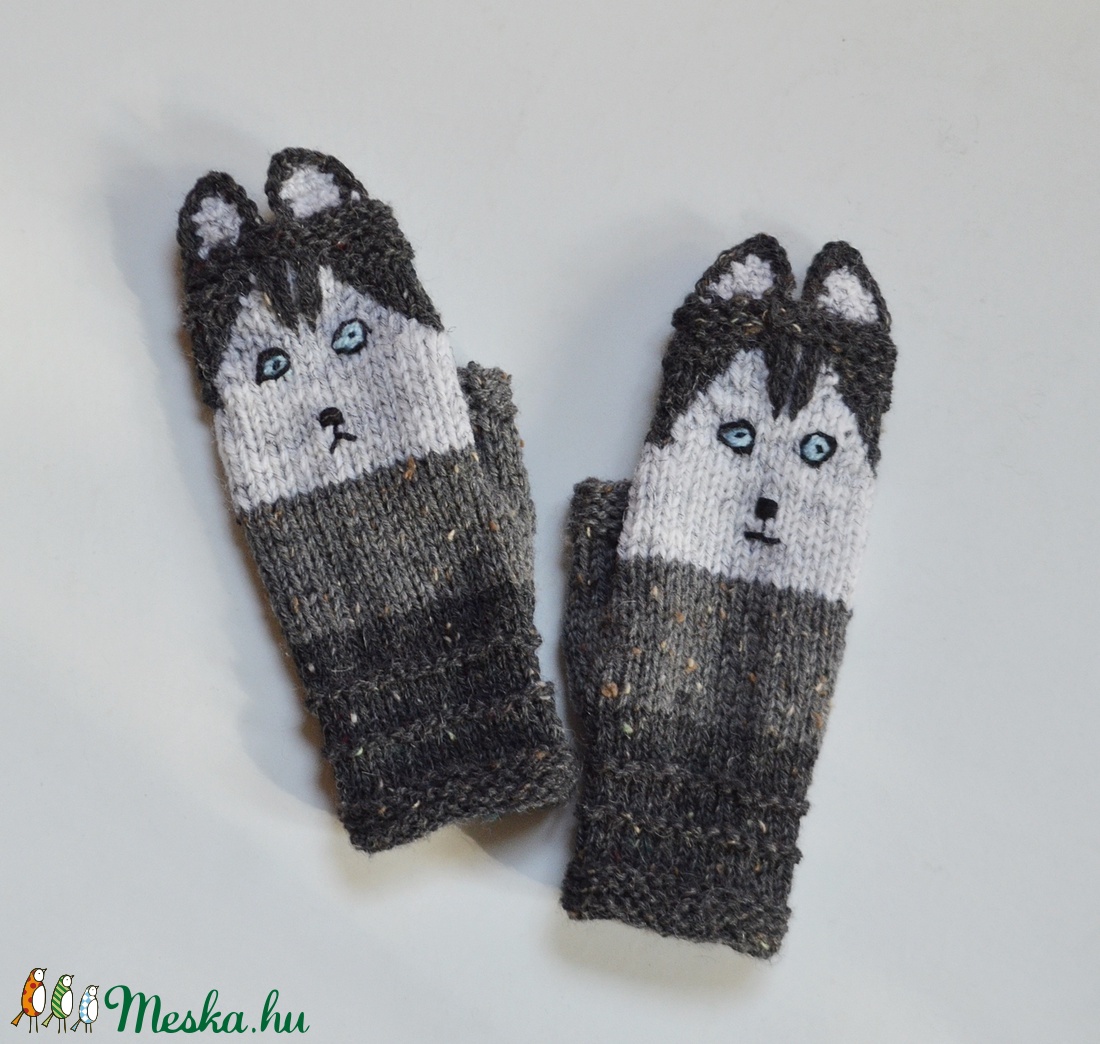 Husky kölyök - kötött unisex kézmelegítő husky kutya arccal. Jöhet a hideg és a tél! - - Meska.hu Husky kölyök - kötött unisex kézmelegítő husky kutya arccal. Jöhet a hideg és a tél! - - Meska.hu