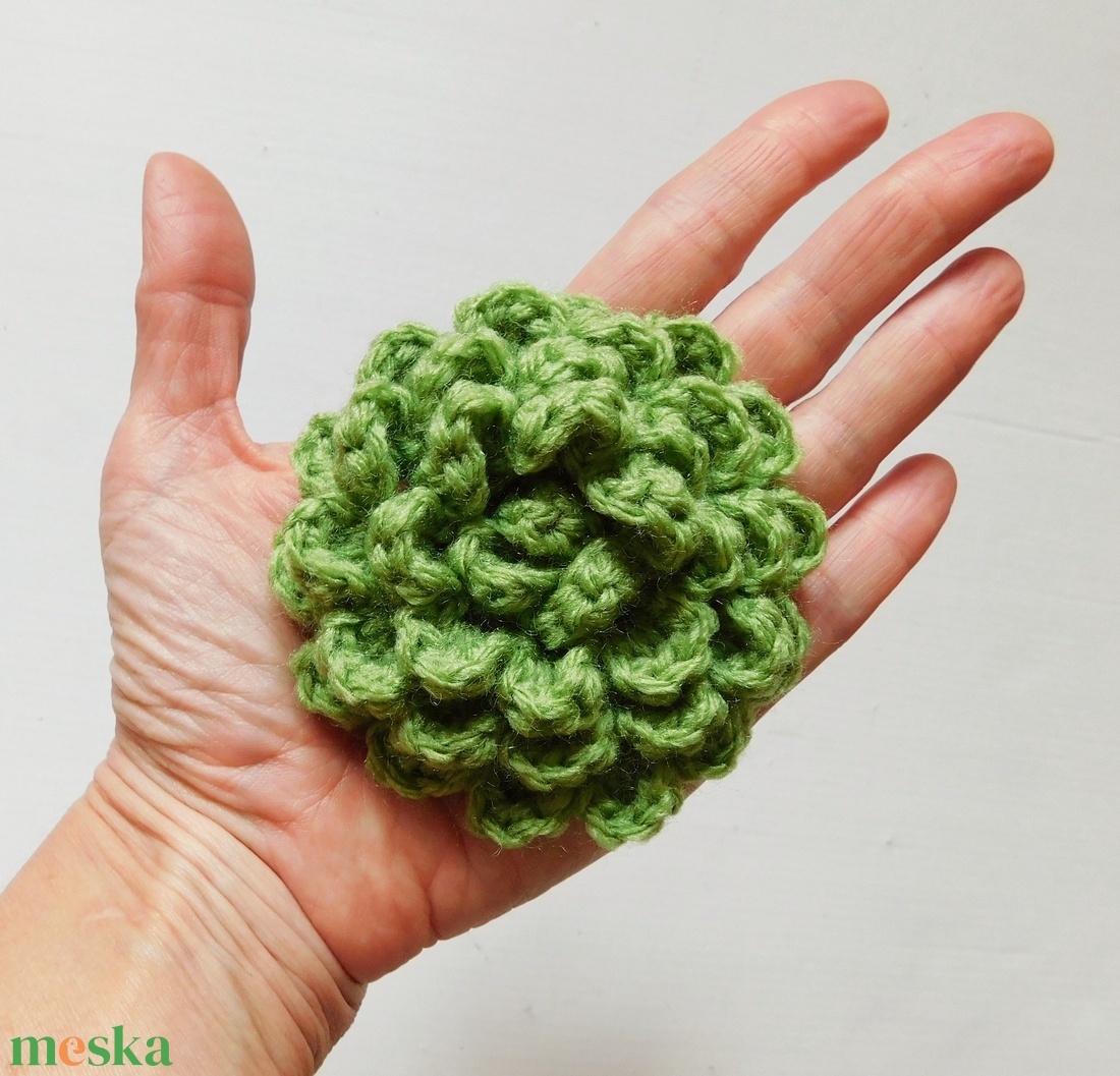 MINTALEÍRÁS - Horgolt rózsa 3 méretben - diy (csináld magad) - szabásminta, útmutató - horgolási minta - Meska.hu