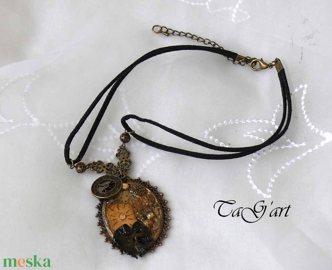 Steampunk nyaklánc - ékszer - nyaklánc - medálos nyaklánc - Meska.hu