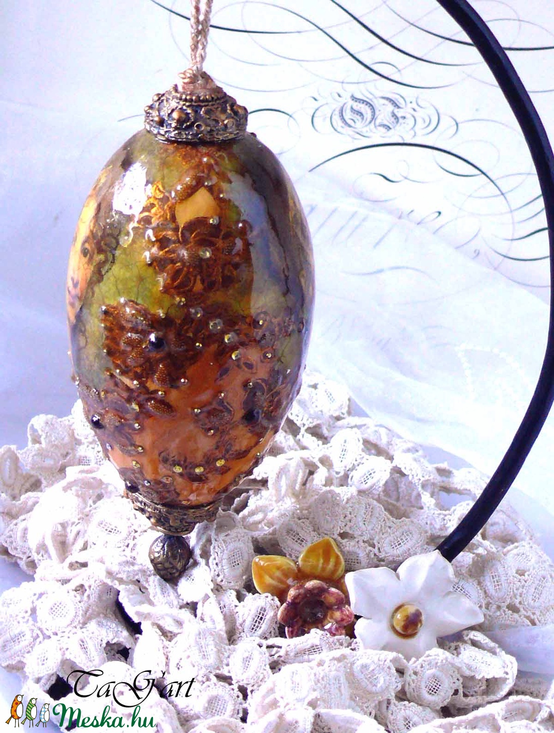 Faberge tojás imitáció (dekoráció) - otthon & életmód - dekoráció - dísztárgy - Meska.hu Faberge tojás imitáció (dekoráció) - otthon & életmód - dekoráció - dísztárgy - Meska.hu