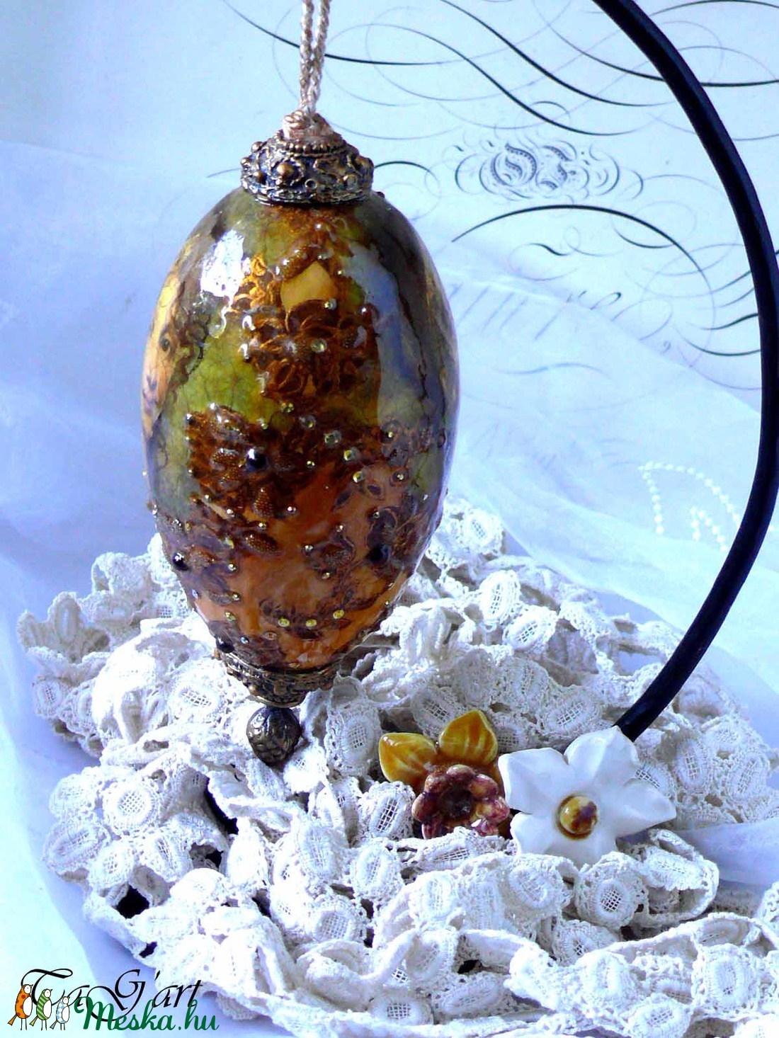 Faberge tojás imitáció (dekoráció) - otthon & életmód - dekoráció - dísztárgy - Meska.hu Faberge tojás imitáció (dekoráció) - otthon & életmód - dekoráció - dísztárgy - Meska.hu