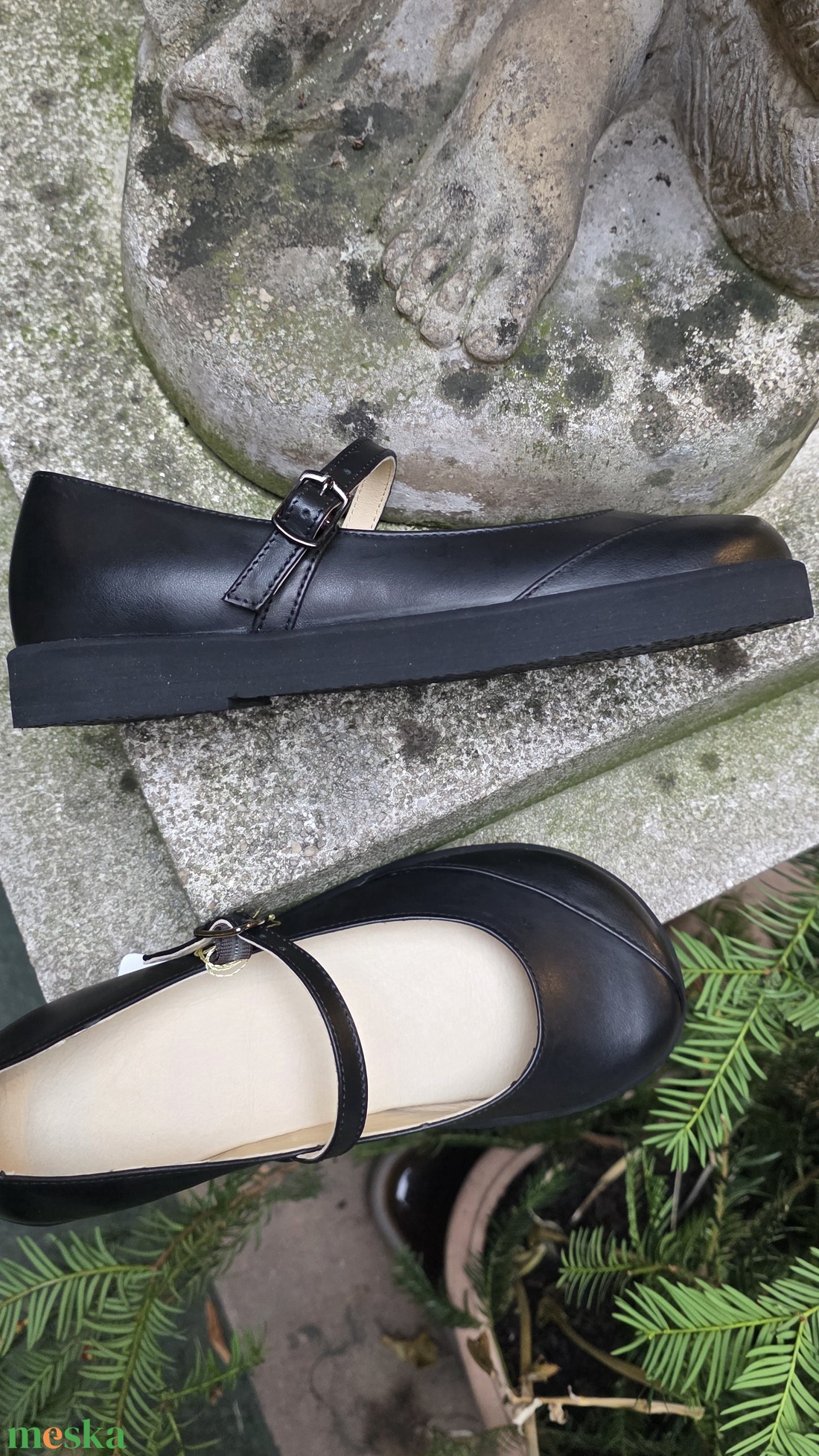 Kényelmes női balerina széles lábra � fekete - ruha & divat - cipő & papucs - cipő, szandál - Meska.hu