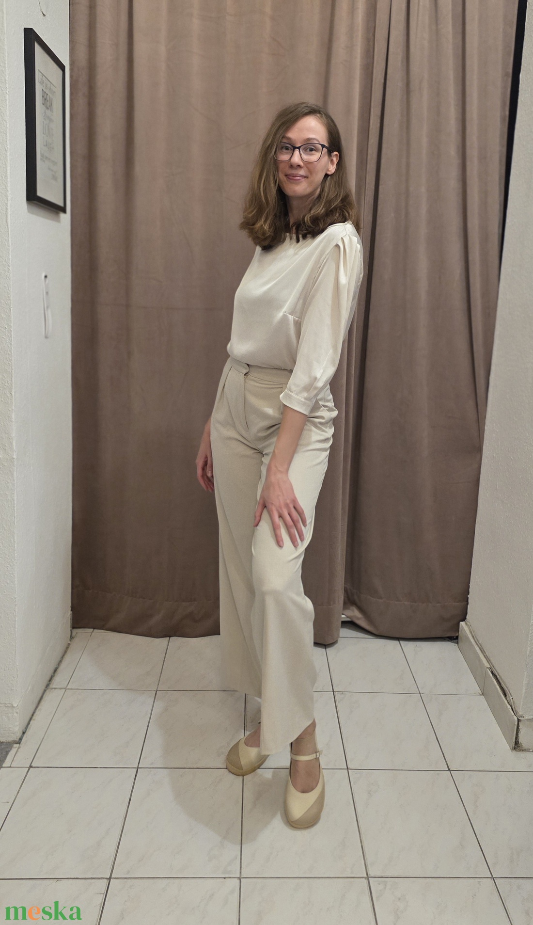 Kényelmes női balerina széles lábra: szürkés-bézs - ruha & divat - cipő & papucs - cipő, szandál - Meska.hu