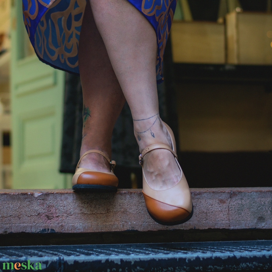 Kényelmes női balerina széles lábra � cappuccino - ruha & divat - cipő & papucs - cipő, szandál - Meska.hu