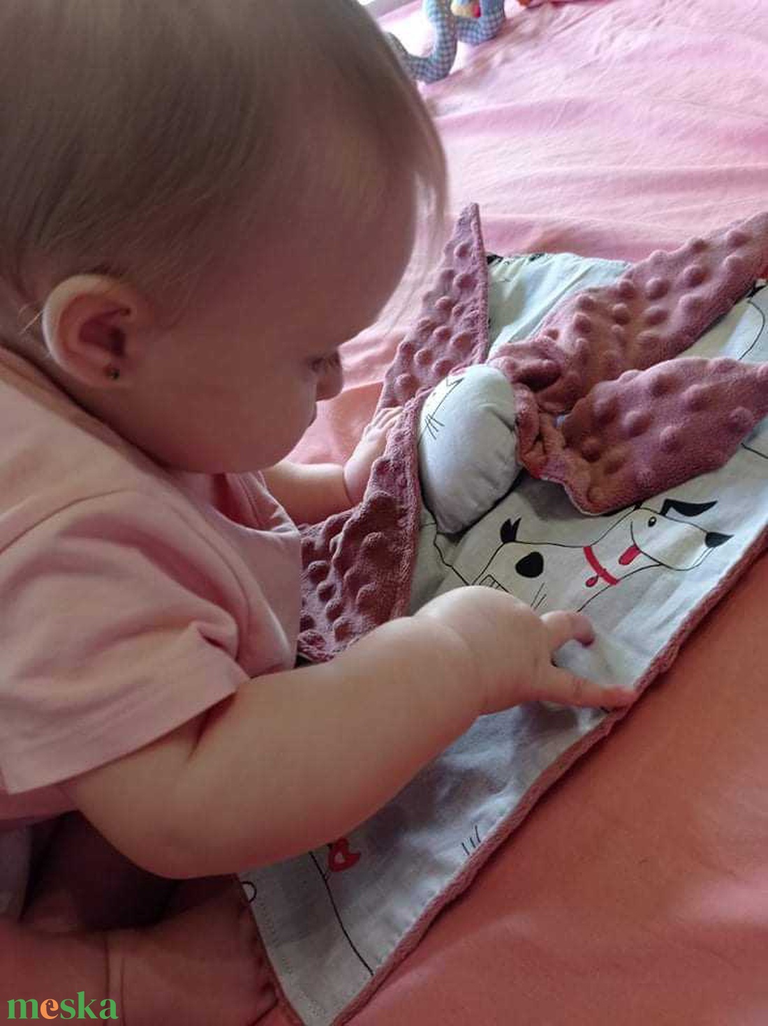 Nyuszika Szundi kendő - baba - mama - baba játékok - szundikendő, alvóka - Meska.hu