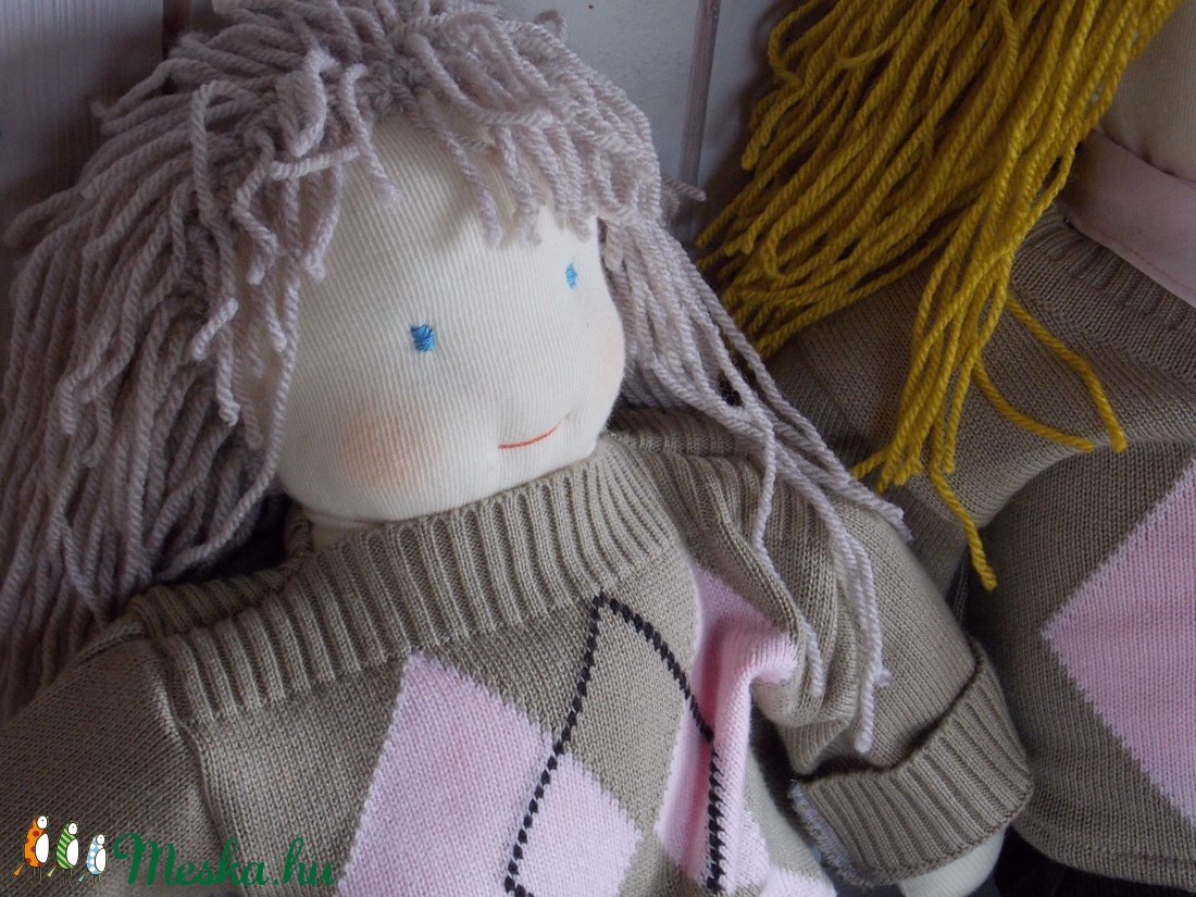 lány baba, kislány textilbaba, rongybaba, textiljáték - játék & sport - baba & babaház - öltöztethető baba - Meska.hu