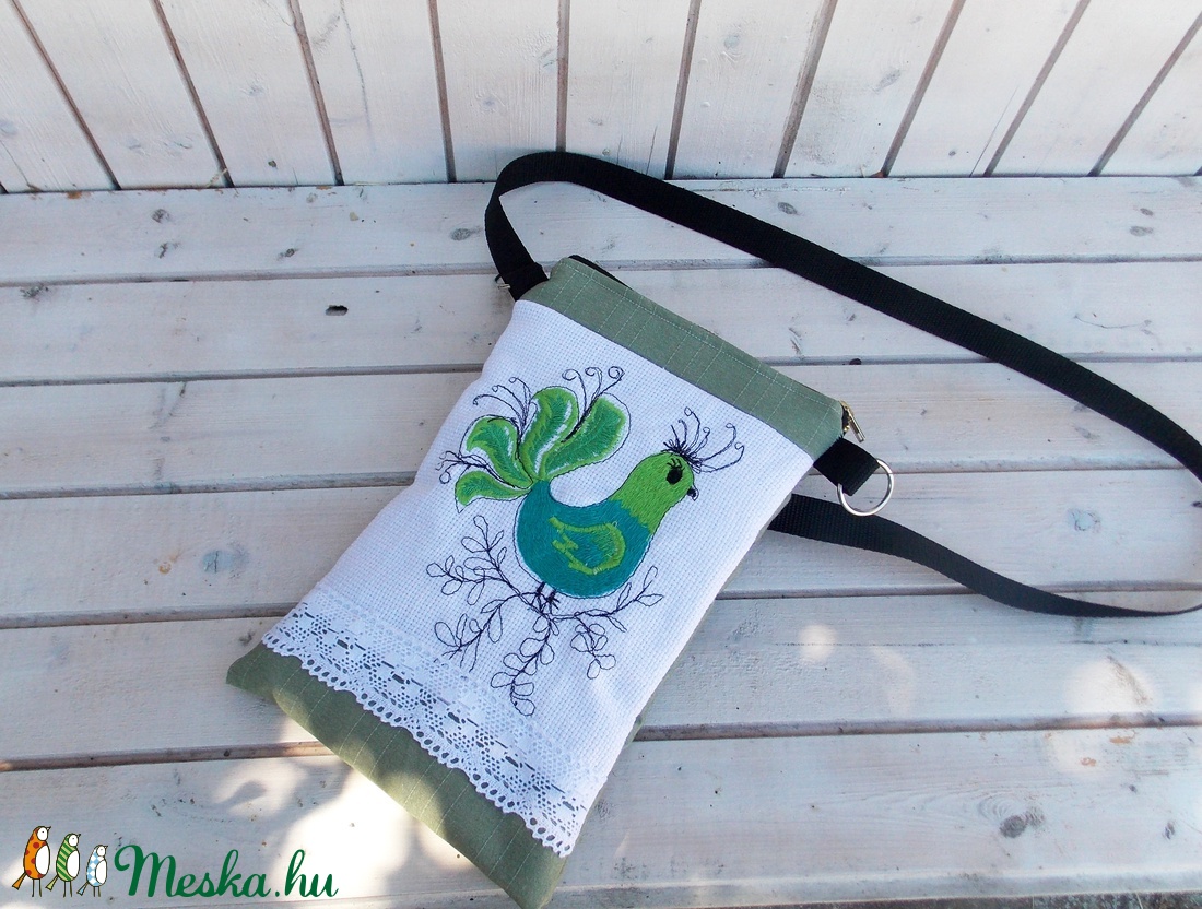 Hildegard- hímzett övtáska,  - táska & tok - övtáska - Meska.hu