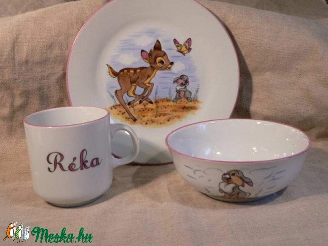 Bambi étkészlet -  - Meska.hu