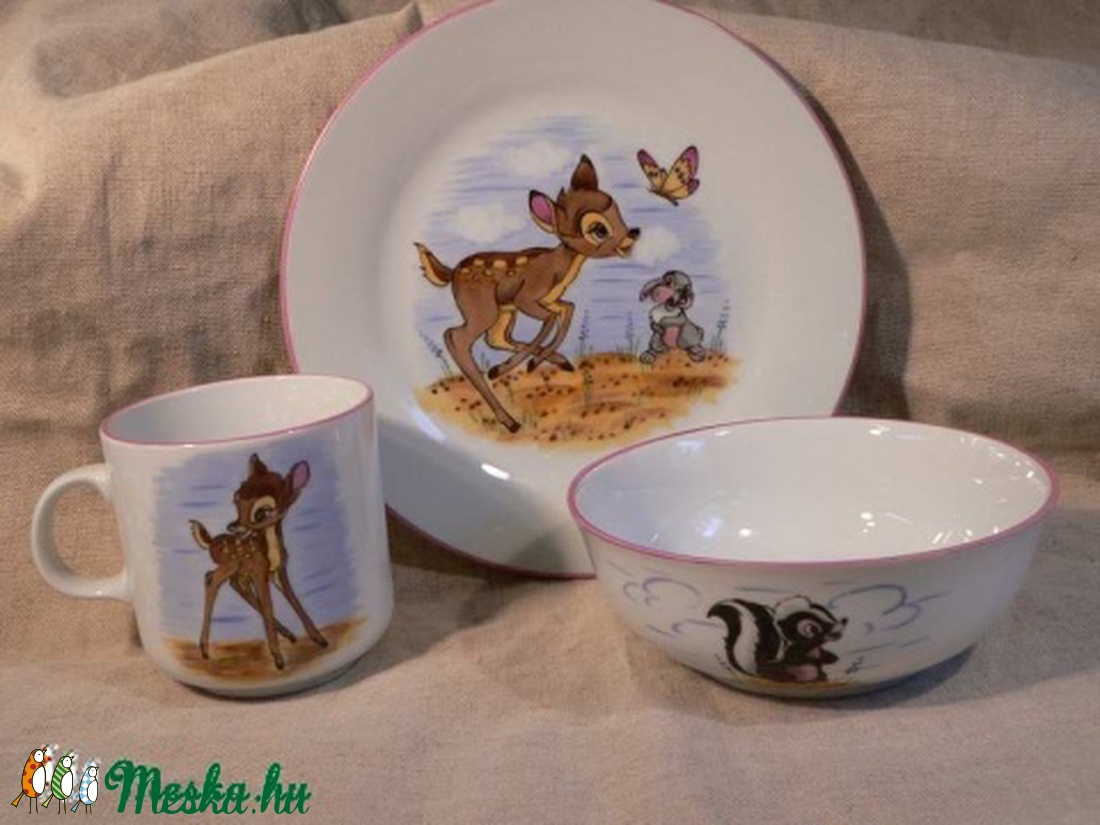 Bambi étkészlet -  - Meska.hu