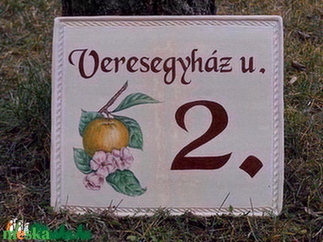 Kerámia házszám tábla - otthon & életmód - ház & kert - házszám - Meska.hu