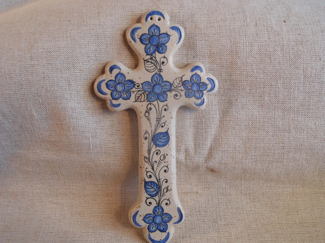 Kerámia kereszt   -  - Meska.hu