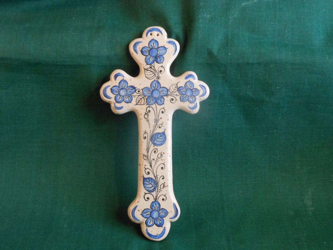 Kerámia kereszt   -  - Meska.hu