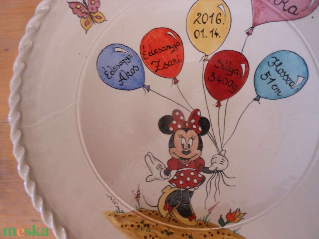 Minnie egérkés dísztál  - otthon & életmód - dekoráció - dísztárgy - Meska.hu