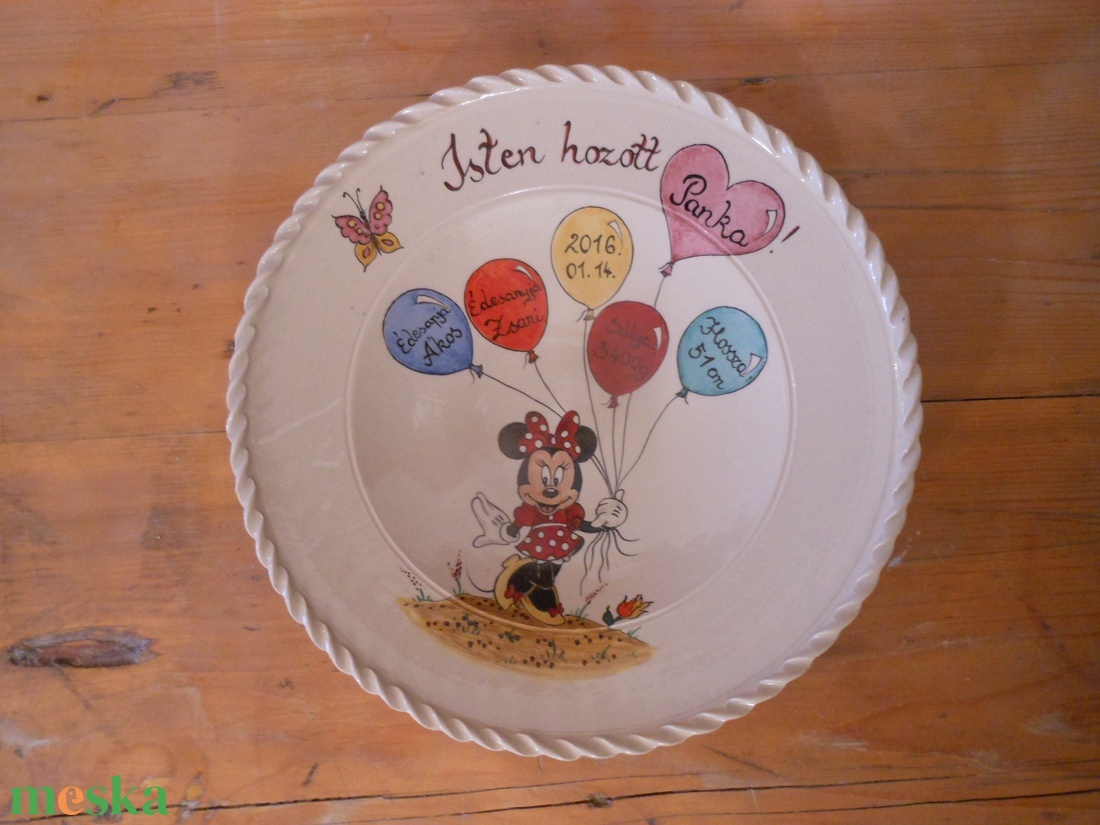 Minnie egérkés dísztál  - otthon & életmód - dekoráció - dísztárgy - Meska.hu