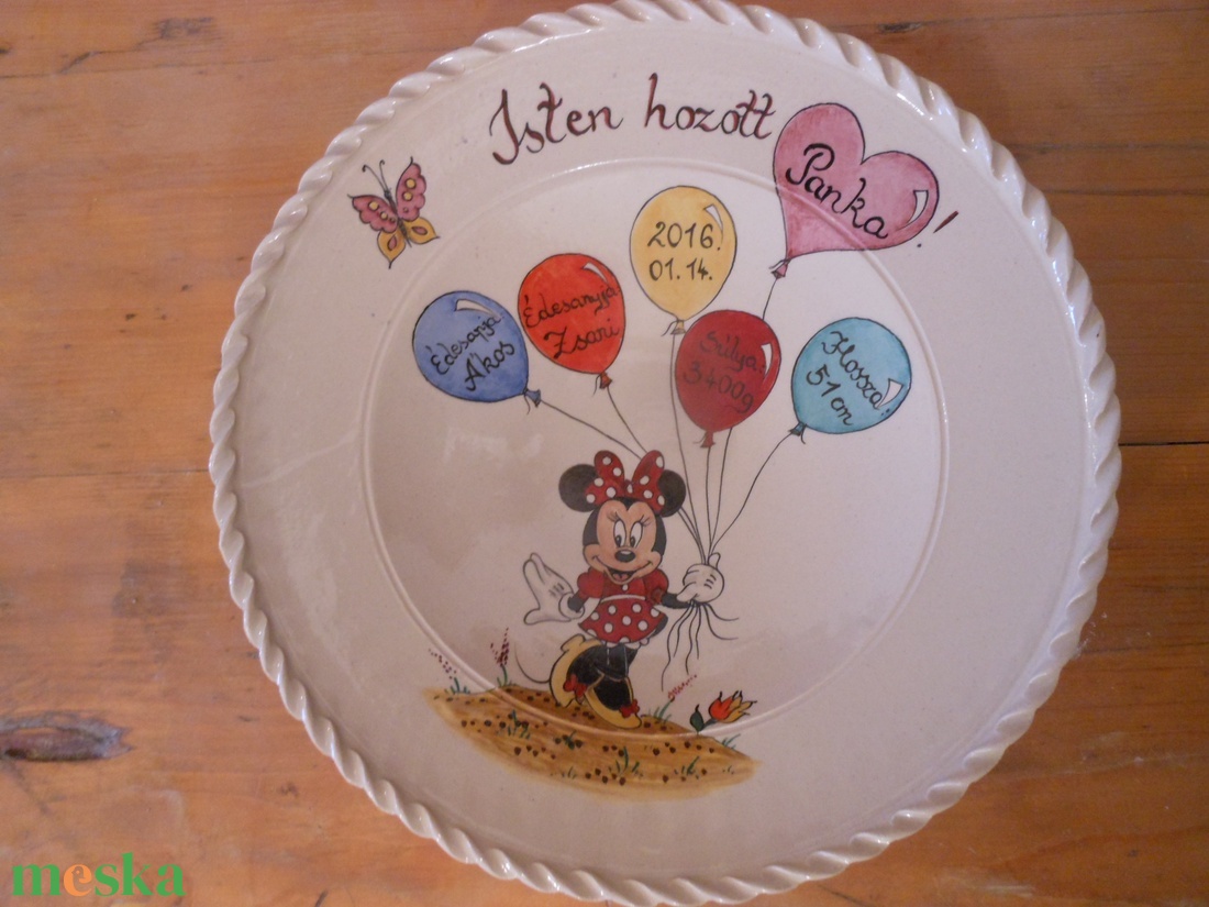 Minnie egérkés dísztál  - otthon & életmód - dekoráció - dísztárgy - Meska.hu