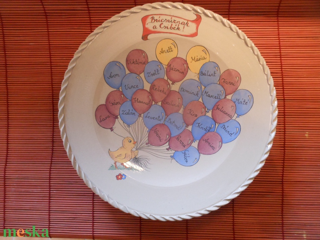 Lufis - csibés  emlék tál - otthon & életmód - dekoráció - asztal és polc dekoráció - dekorációs tál, tartó - Meska.hu