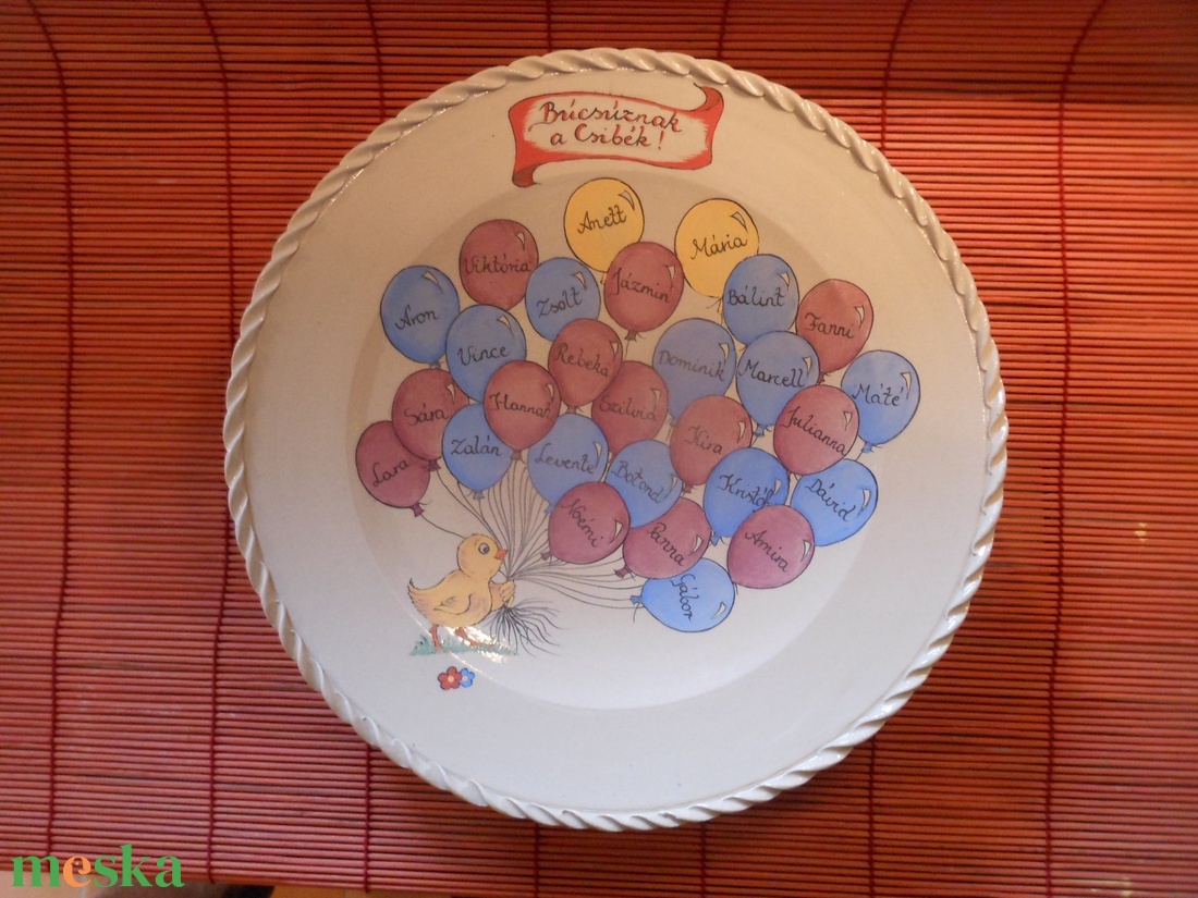 Lufis - csibés  emlék tál - otthon & életmód - dekoráció - asztal és polc dekoráció - dekorációs tál, tartó - Meska.hu