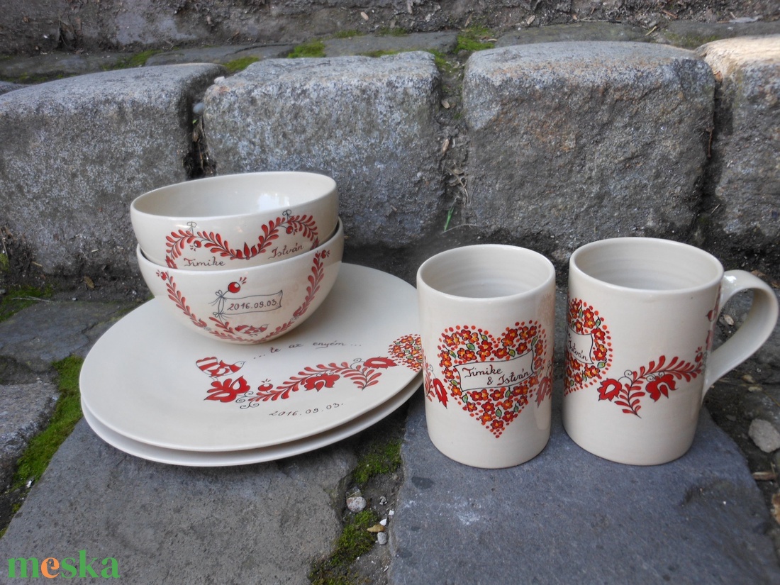 Magyar motívumos készlet  - esküvő - emlék & ajándék - nászajándék - esküvői pénzátadó boríték, kártya - Meska.hu