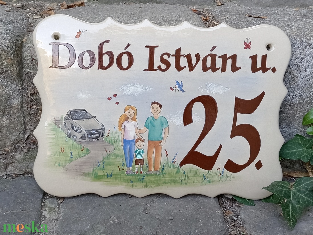 Házszám tábla - otthon & életmód - ház & kert - házszám - Meska.hu Házszám tábla - otthon & életmód - ház & kert - házszám - Meska.hu
