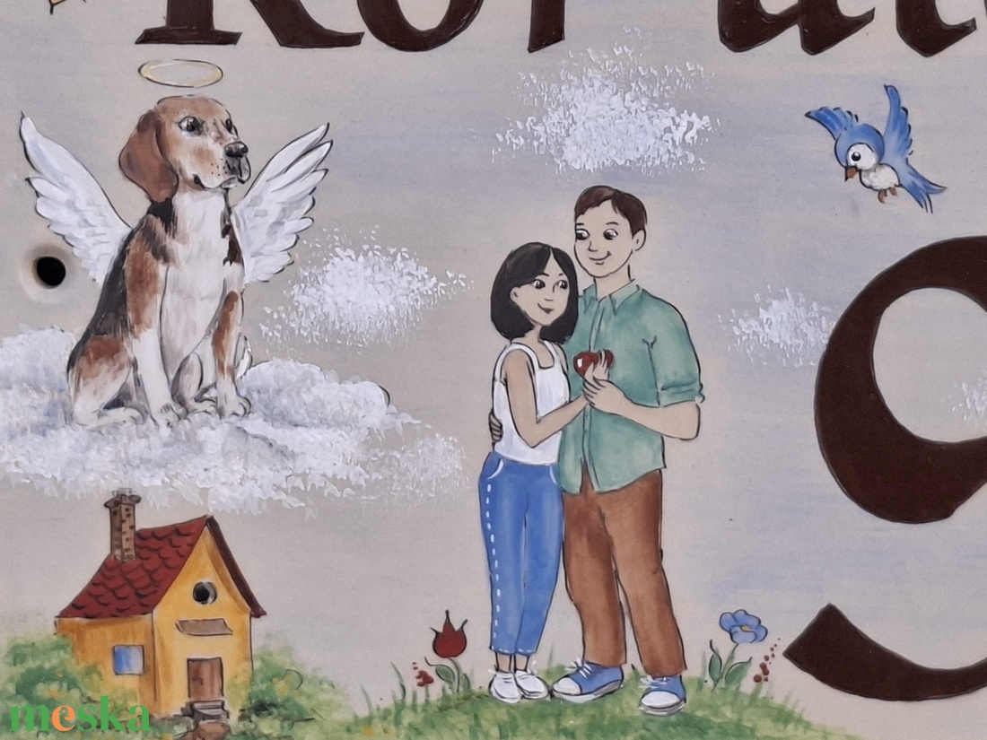 Kerámia házszám tábla Izabellának - otthon & életmód - ház & kert - házszám - Meska.hu