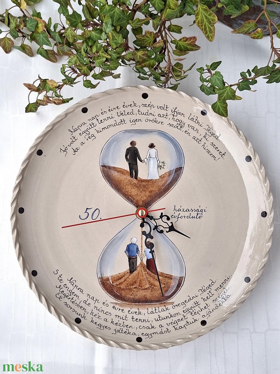 Ünnepi óra - esküvő - dekoráció - tálalás - Meska.hu