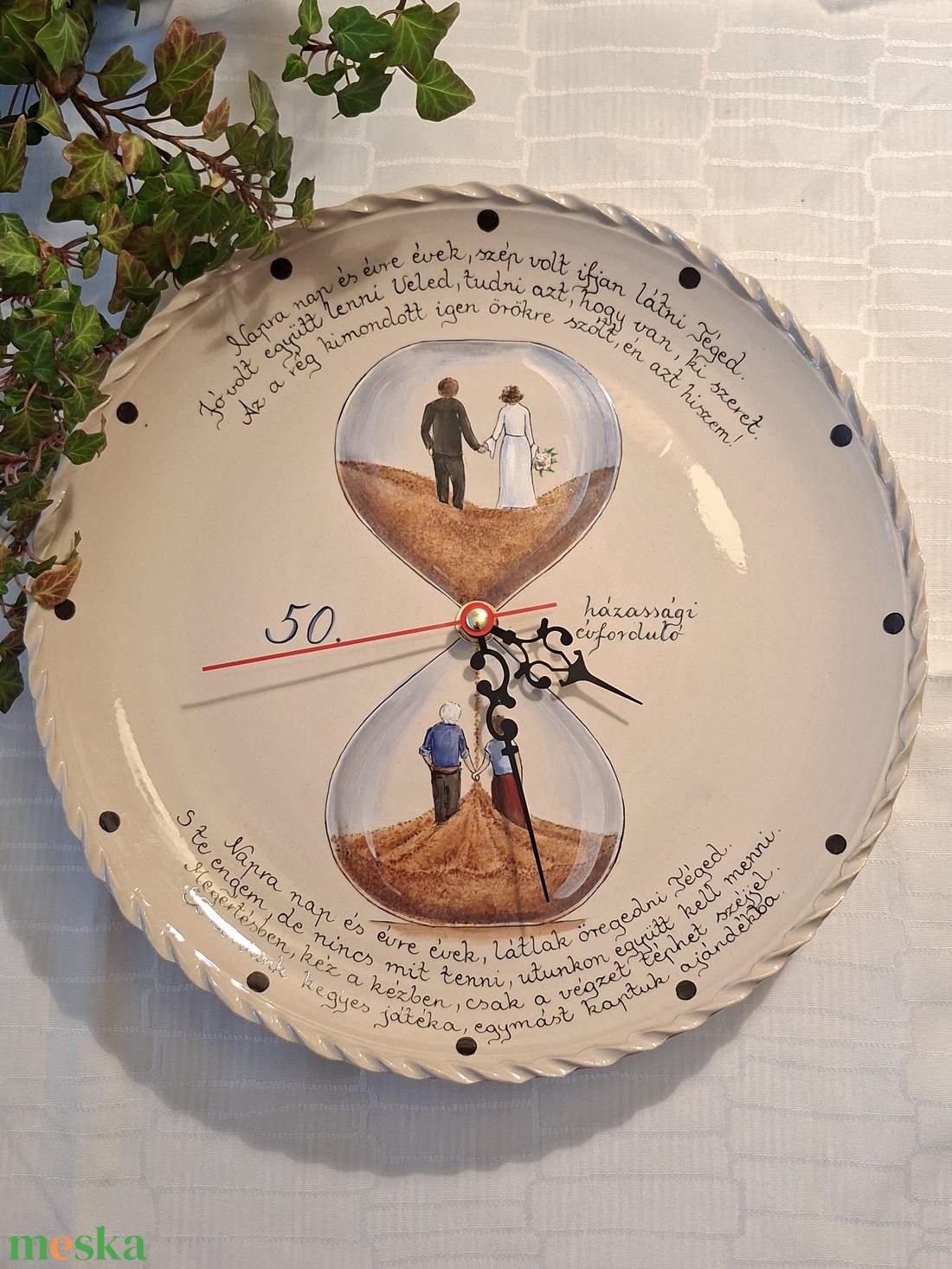 Ünnepi óra - esküvő - dekoráció - tálalás - Meska.hu