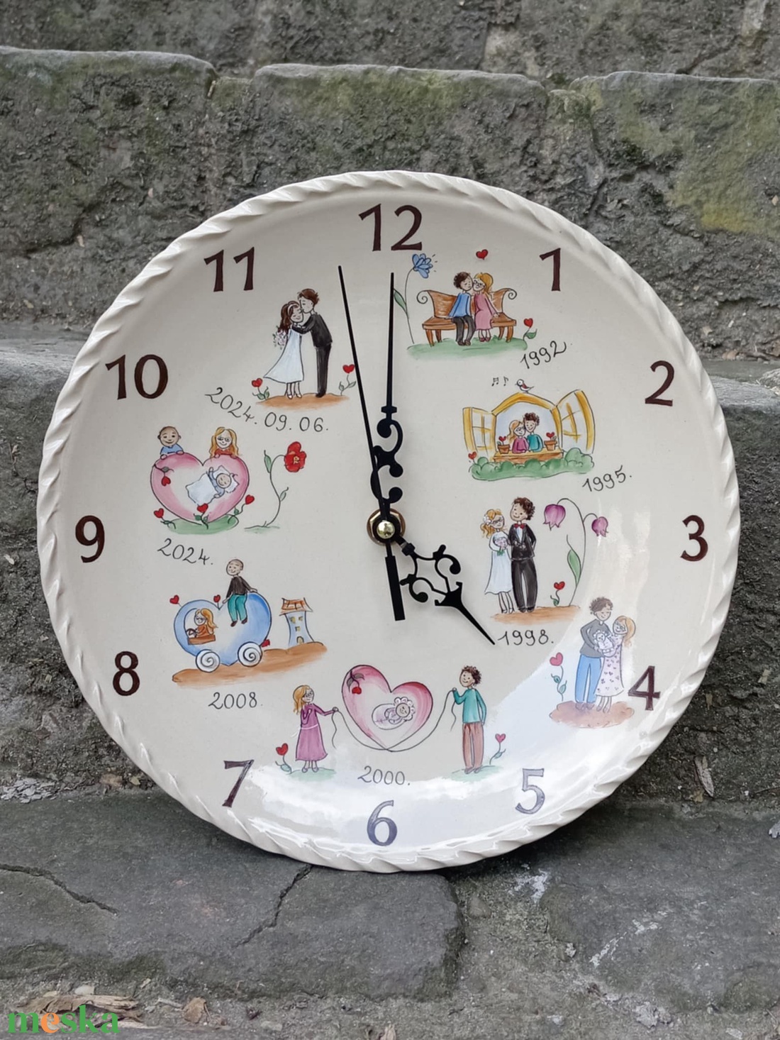 Évfordulós óra - otthon & életmód - dekoráció - fali és függő dekoráció - falióra & óra - Meska.hu