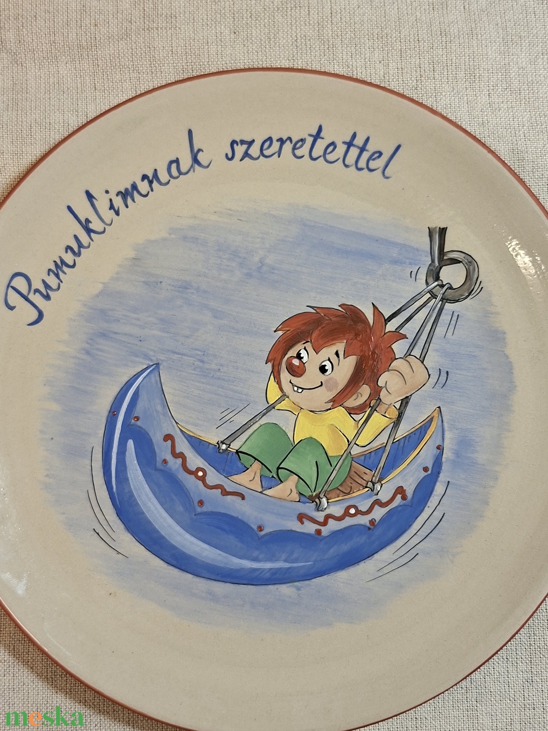 Pumuklis tányér beke részére - otthon & életmód - konyhafelszerelés, tálalás - tálalás - tányér & étkészlet - Meska.hu