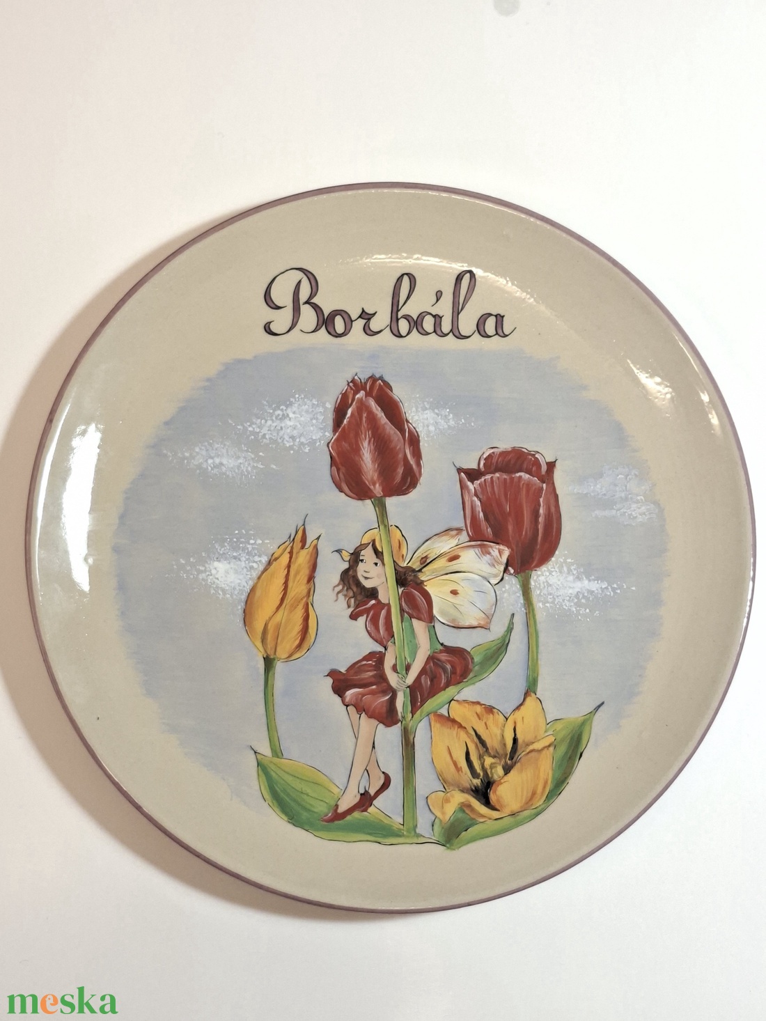 Dóra tányérja  - otthon & életmód - konyhafelszerelés, tálalás - tálalás - tányér & étkészlet - Meska.hu