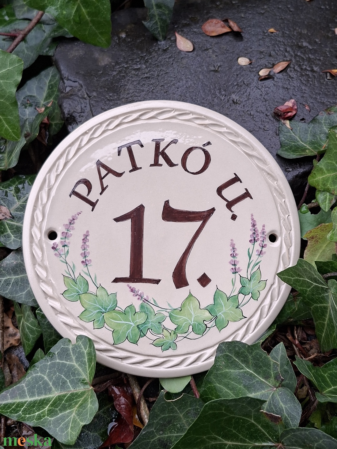 Kis körtábla - otthon & életmód - ház & kert - házszám - Meska.hu