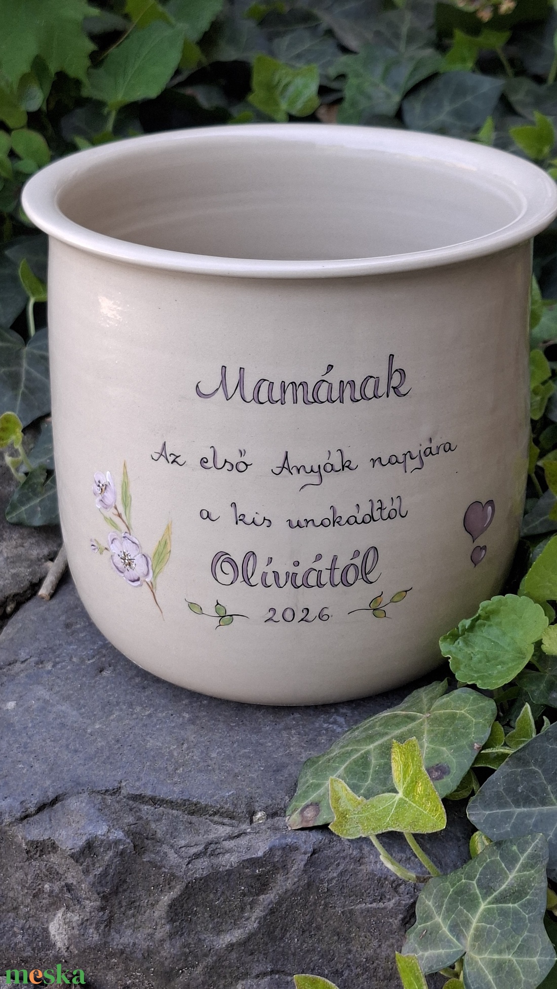 Eszter kaspója - otthon & életmód - virágdekoráció - virágtartó - kaspó - Meska.hu