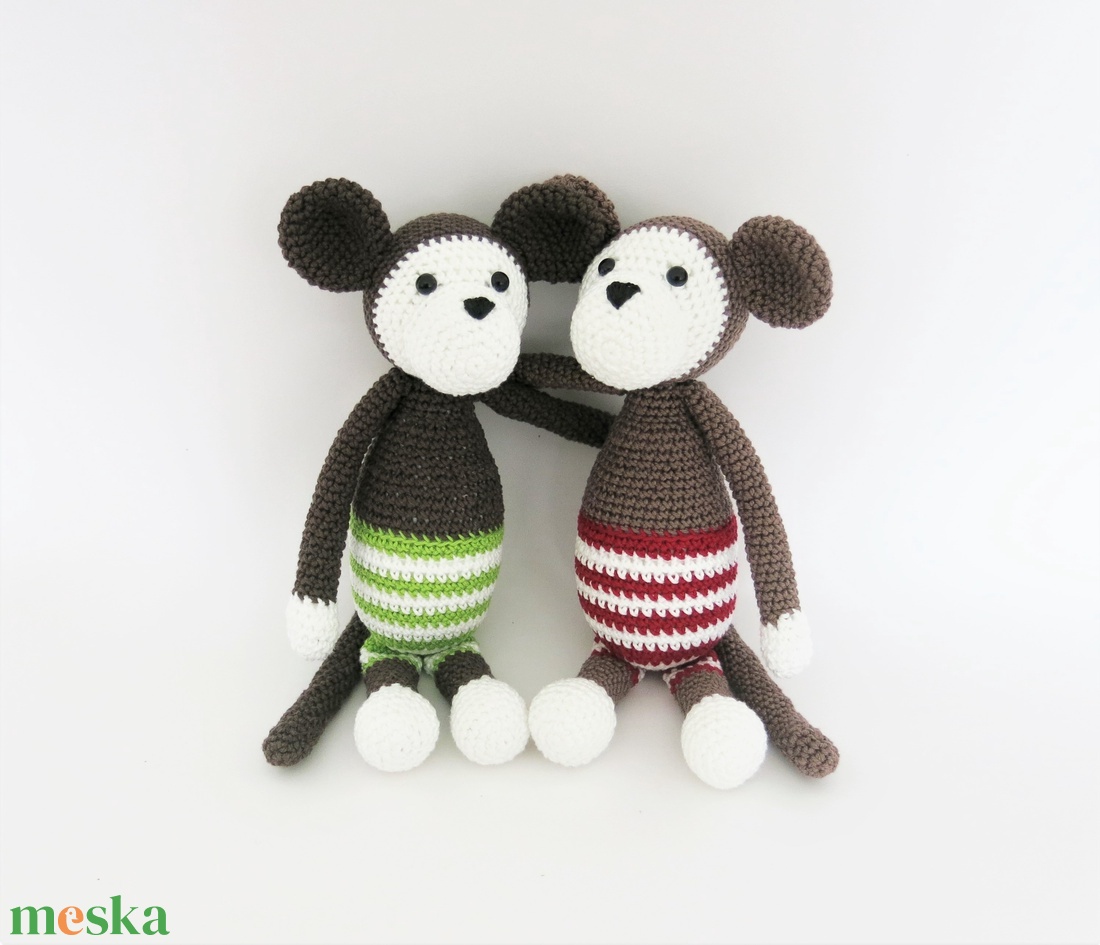 Horgolt majmocska - játék & sport - plüssállat & játékfigura - majom - Meska.hu Horgolt majmocska - játék & sport - plüssállat & játékfigura - majom - Meska.hu