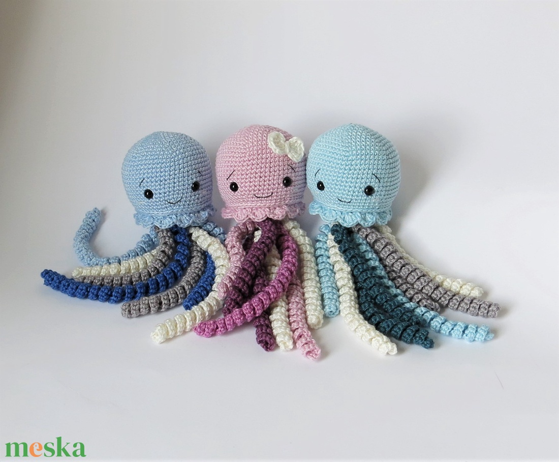Horgolt polip - játék & sport - plüssállat & játékfigura - polip - Meska.hu Horgolt polip - játék & sport - plüssállat & játékfigura - polip - Meska.hu