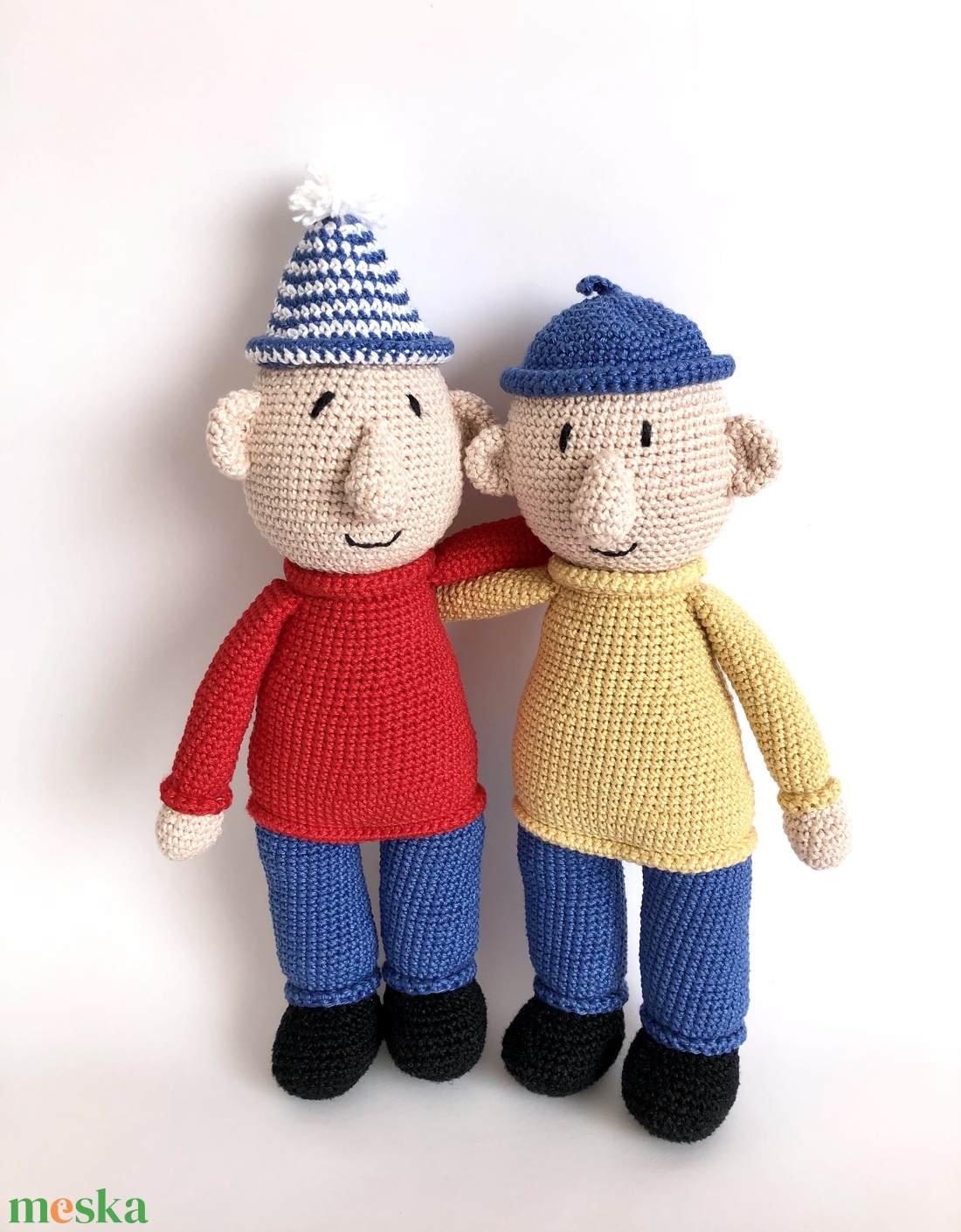 Horgolt Pat és Mat figura - játék & sport - plüssállat & játékfigura - ember - Meska.hu Horgolt Pat és Mat figura - játék & sport - plüssállat & játékfigura - ember - Meska.hu