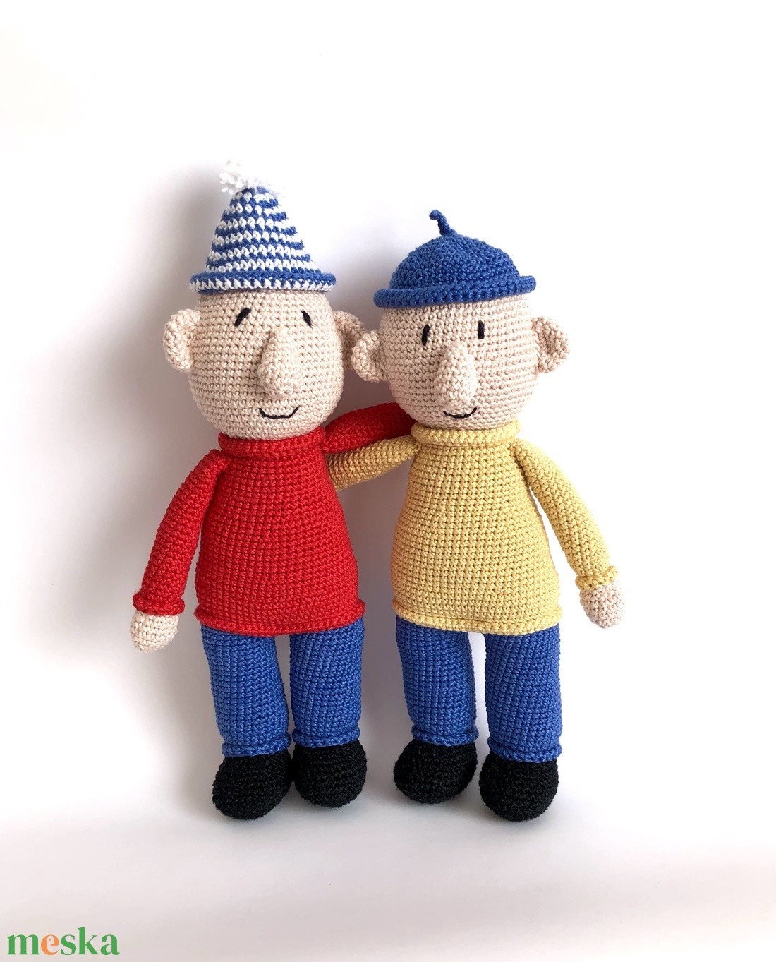 Horgolt Pat és Mat figura - játék & sport - plüssállat & játékfigura - ember - Meska.hu Horgolt Pat és Mat figura - játék & sport - plüssállat & játékfigura - ember - Meska.hu