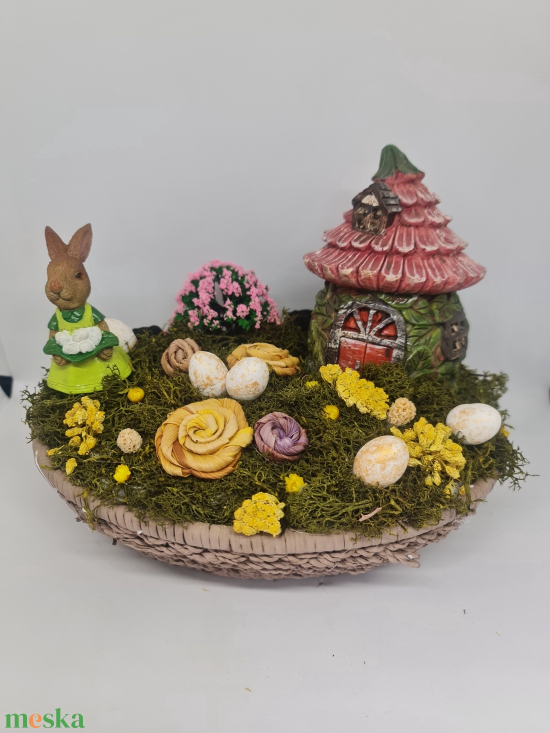 Mesebeli Nyuszilak � Húsvéti Tündérkert Életkép - ünnepi díszek, dekorációk - húsvéti díszek és dekorációk - húsvéti asztaldíszek - Meska.hu