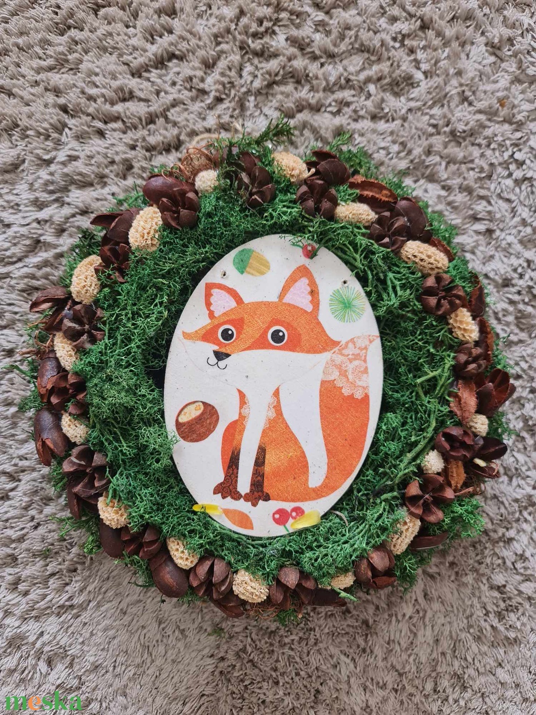 Rókás kopogtató 28 cm-es nagyságú - otthon & életmód - dekoráció - ajtó- és ablak dekoráció - ajtódísz & kopogtató - Meska.hu Rókás kopogtató 28 cm-es nagyságú - otthon & életmód - dekoráció - ajtó- és ablak dekoráció - ajtódísz & kopogtató - Meska.hu