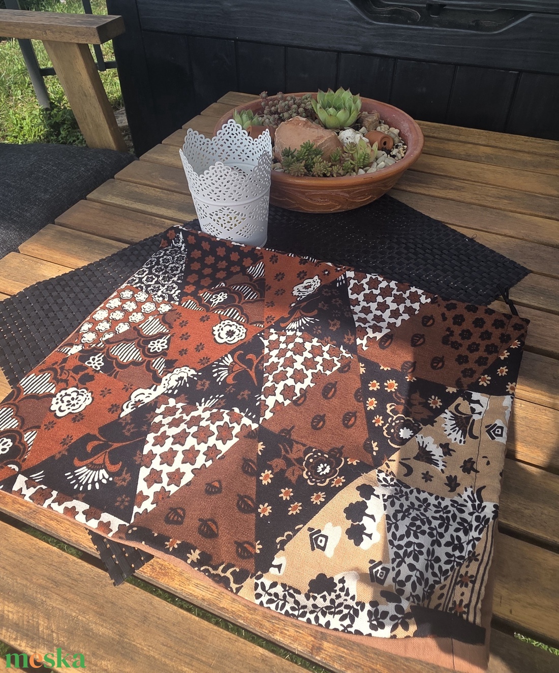 Rusztikus Patchwork Kenyérzsák � Frissesség és hagyomány lélegző PUL béléssel - táska & tok - bevásárlás & shopper táska - kenyeres zsák - Meska.hu
