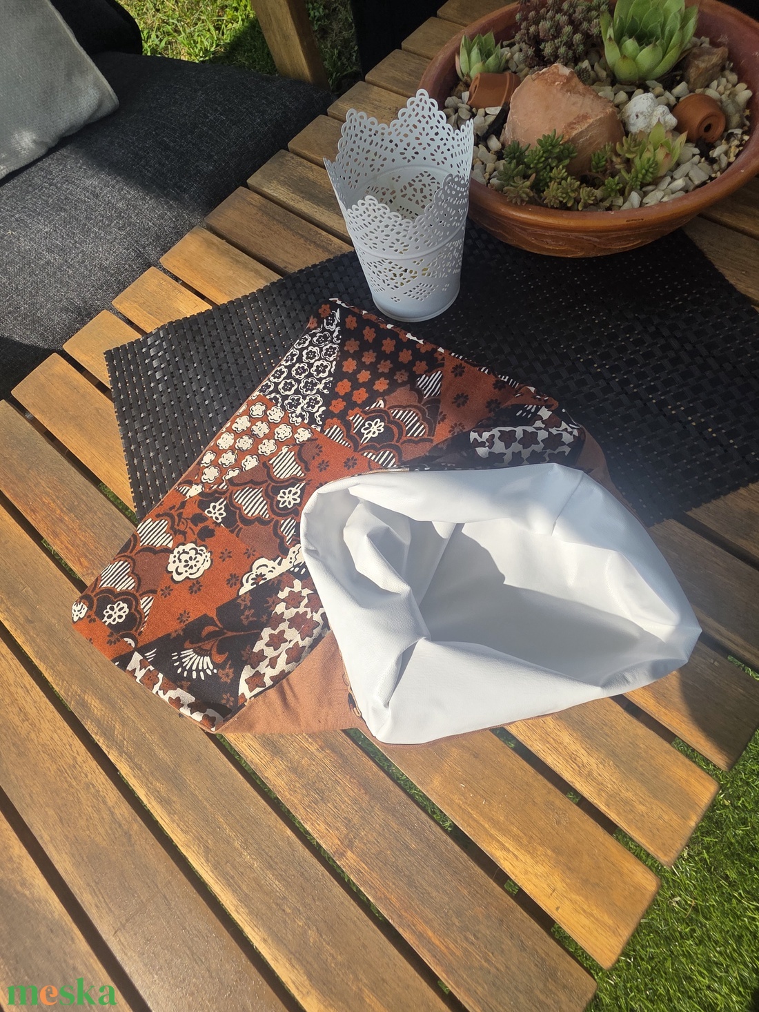 Rusztikus Patchwork Kenyérzsák � Frissesség és hagyomány lélegző PUL béléssel - táska & tok - bevásárlás & shopper táska - kenyeres zsák - Meska.hu