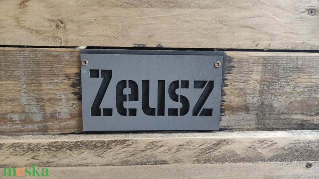 Kutyaházra névtábla fából akciós termékkép 1