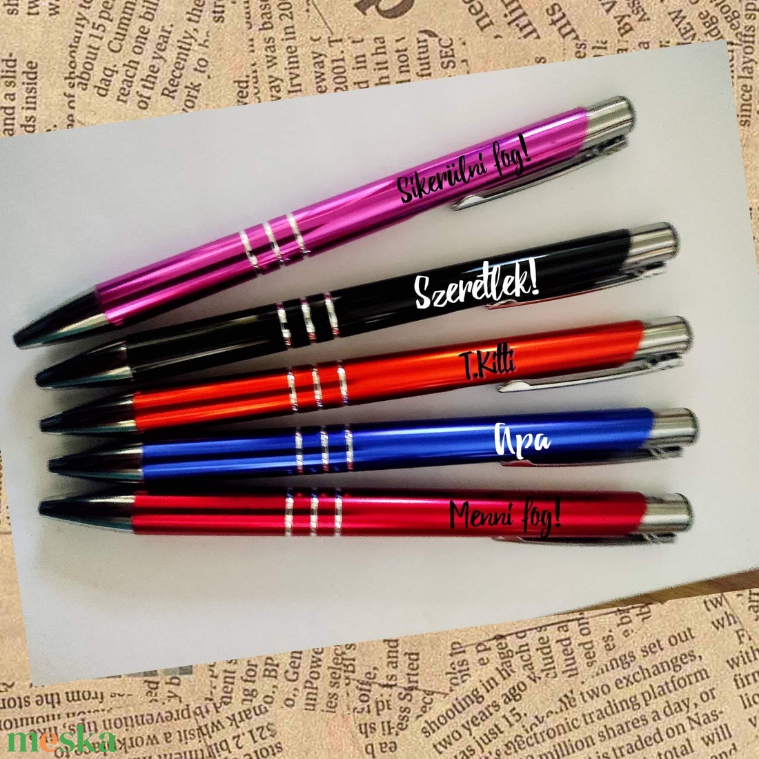 Motiváló, névre szóló toll gravírozva iskola kezdésre is! - otthon & életmód - papír, írószer - ceruza & toll - Meska.hu