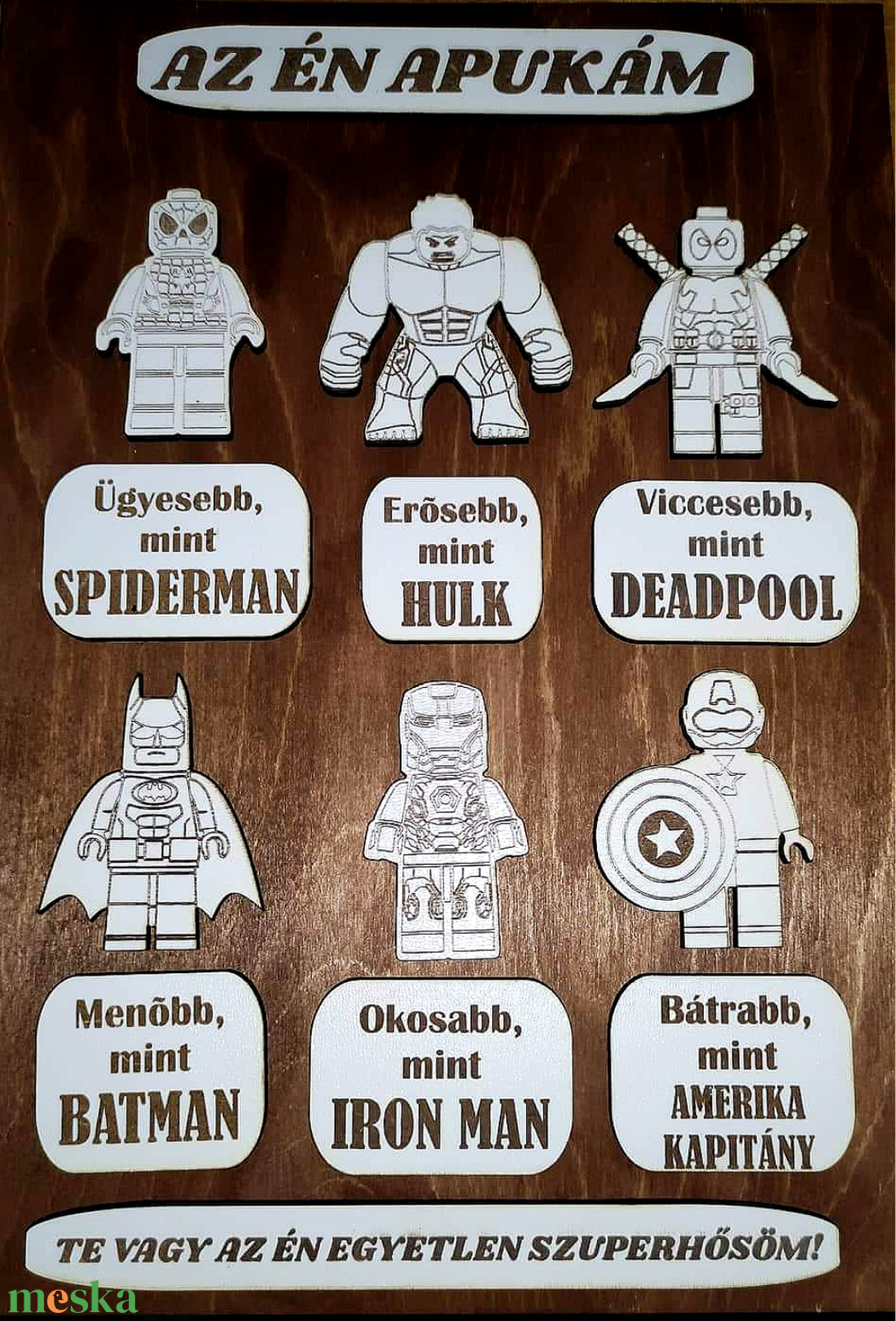 Ajándék apának, papának, férjnek akár névre szóló, karácsonyra, születésnapra, bármilyen alkalomra akciós termékkép 1