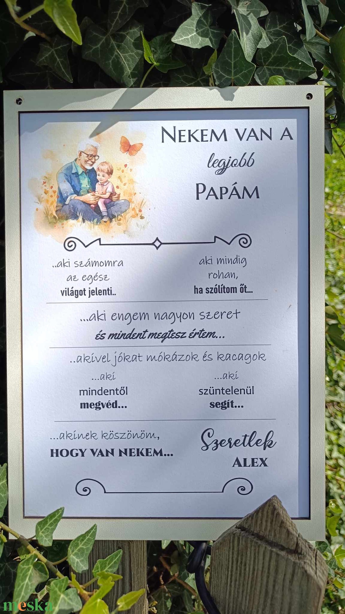 Legjobb Mama, Papa táblakép személyre szabva akciós termékkép 1